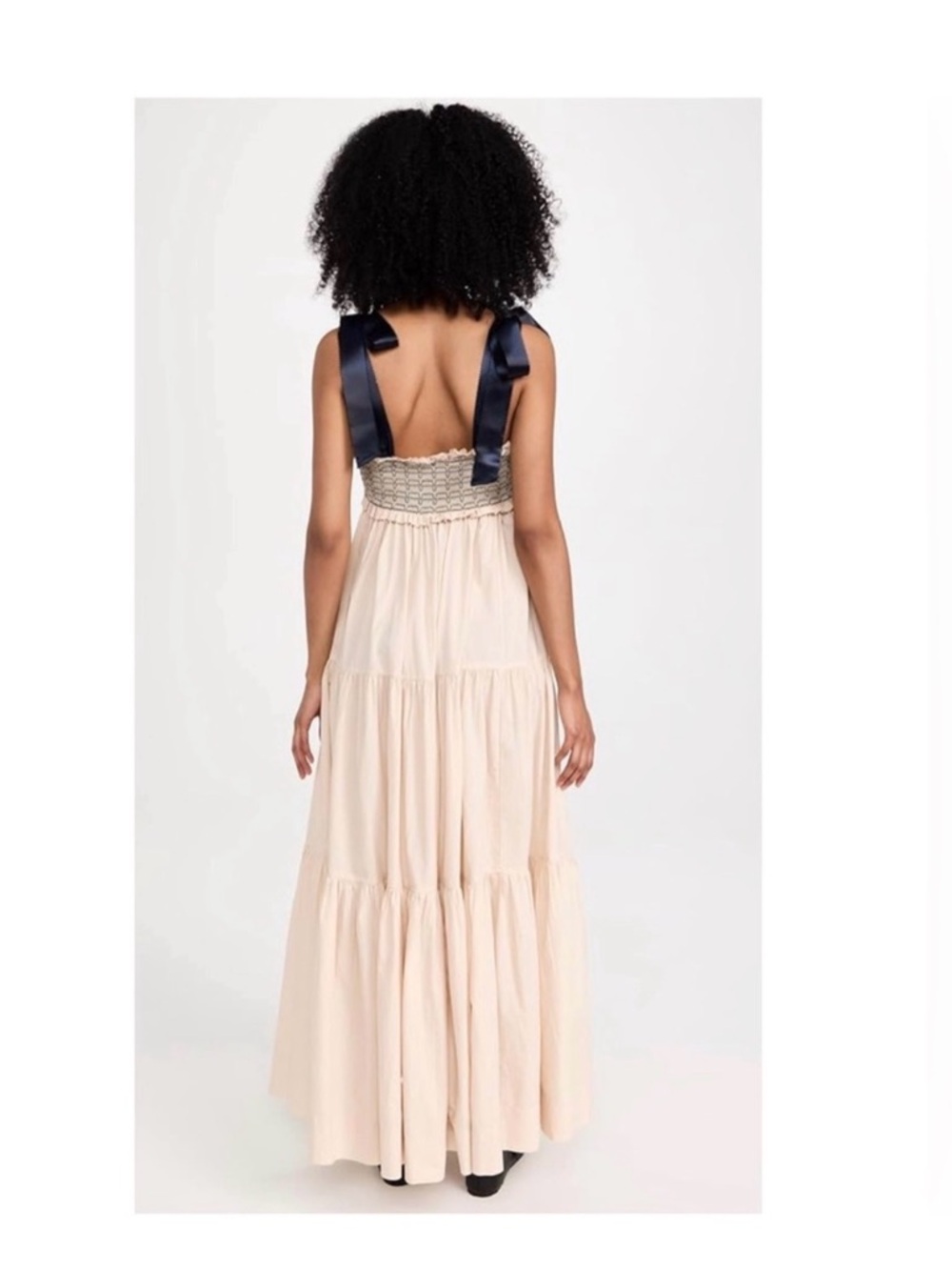 Free People Bluebell Patchwork Maxi Dress in Vacation Sand - Picture 3 of 10